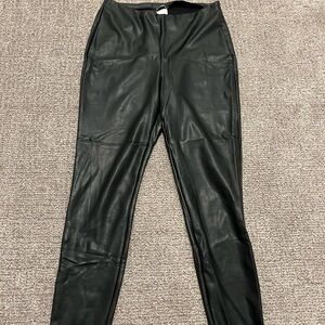 Black Faux Leather Leggings